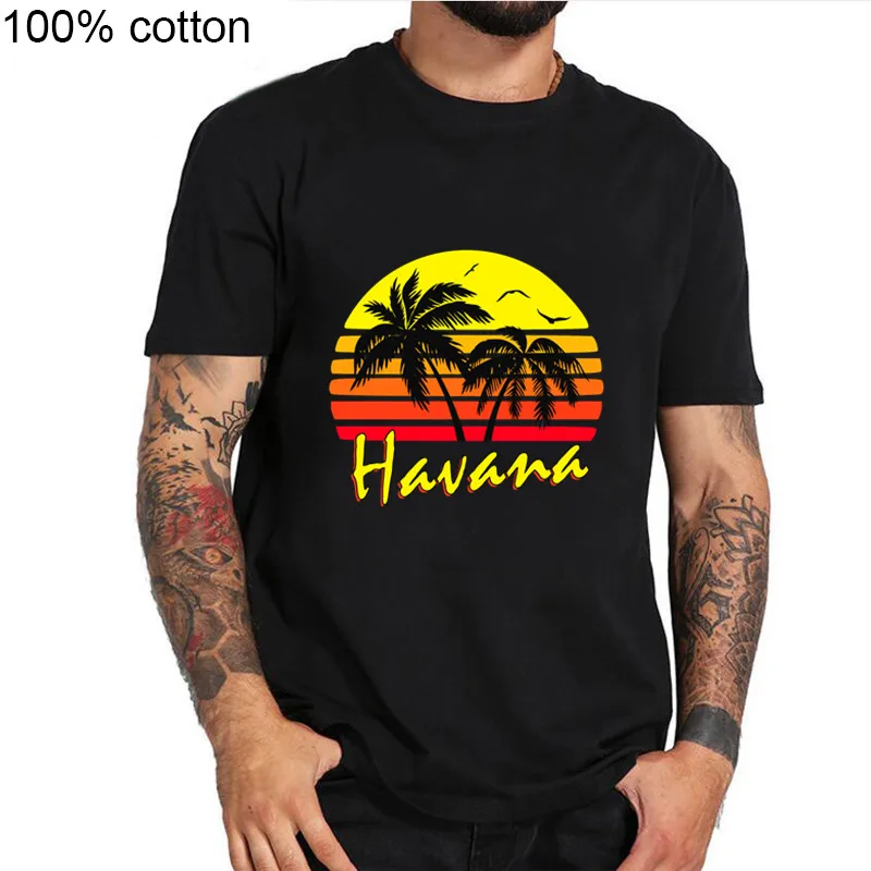 Вечерние DJ че размера плюс для мужчин футболка Cohiba Habanos сигарный табак Cigarillo