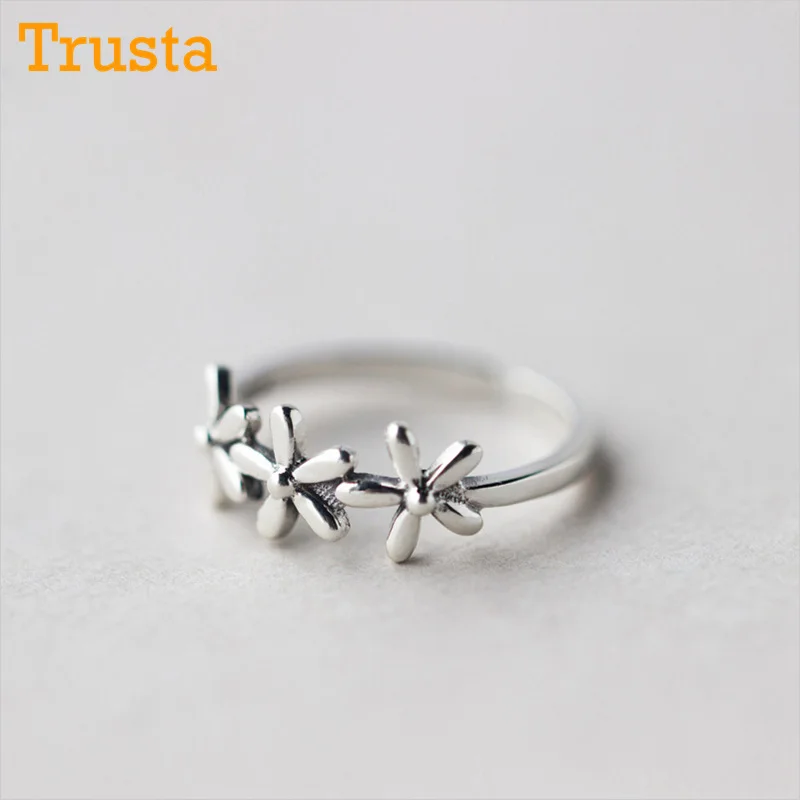 Trusta 2018 100% тайское модное серебро 925 пробы ювелирное изделие милый цветок