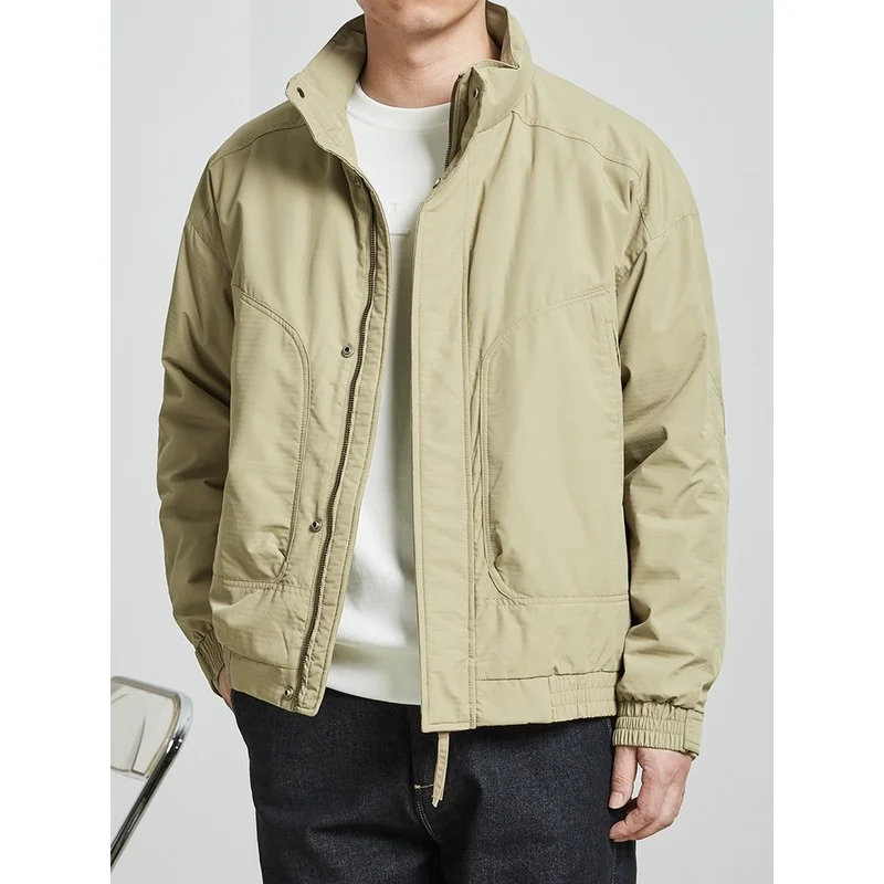 Stand-up Collar Lightweight Down Jacket Men's Winter Men's New Style Men's Autumn and Winter Thick Warm Jacket
