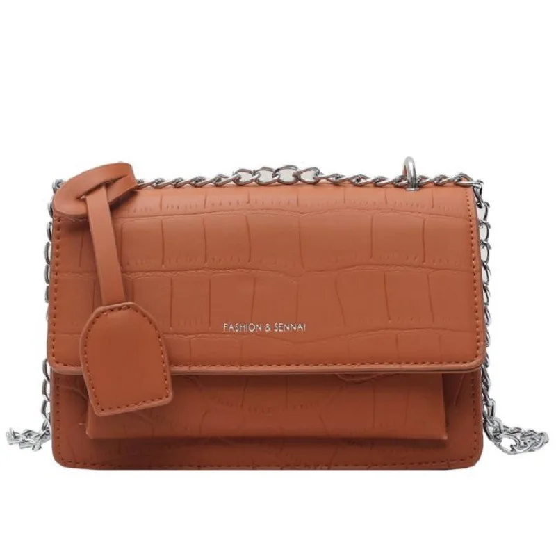 

Bags chain one shoulder small bag women's 2021 fashionable new fashion net red texture small square bag