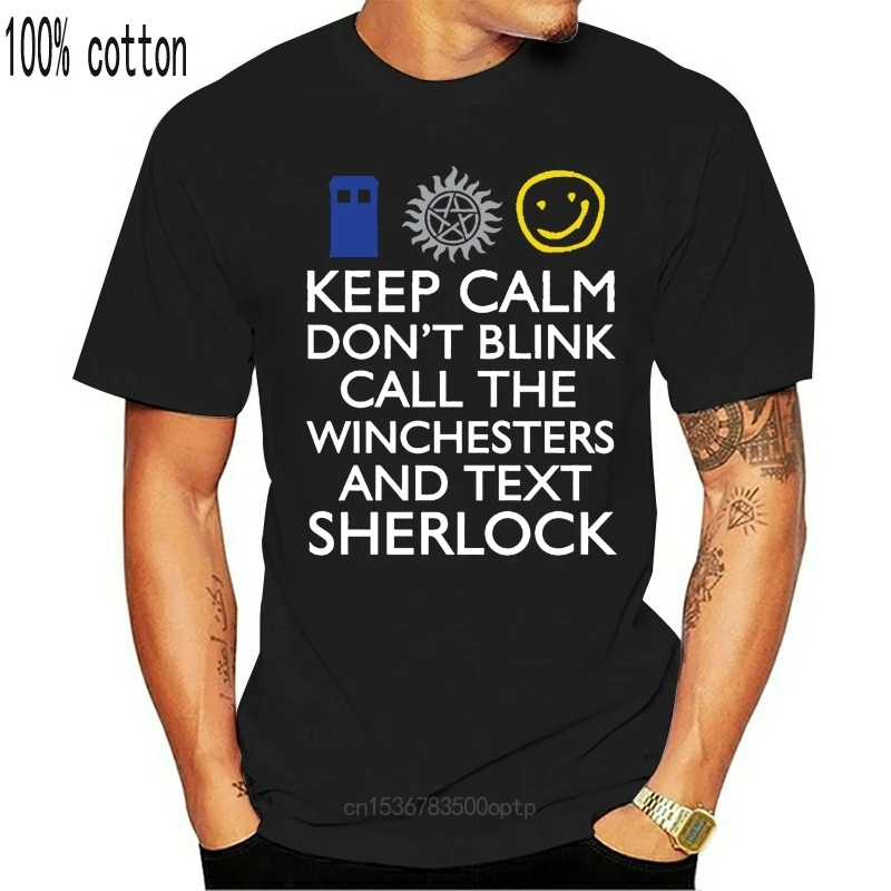 

New 100% cotton O-neck printed T-shirt SUPERWHOLOCK SUPERNATURAL T-Shirt