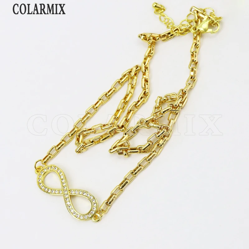 3 Pcs Zircom Pendant necklace Handmade 18k gold Plated Gold jewelry 7697 | Украшения и аксессуары