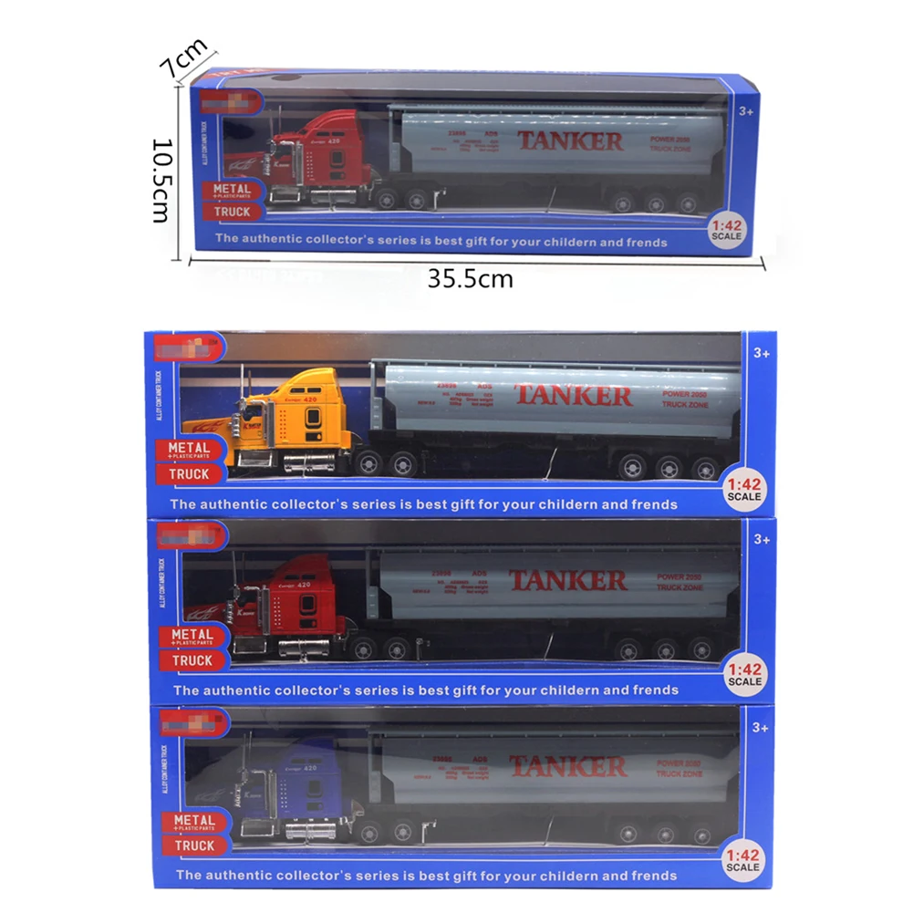 1/42 литой топливный бак автомобиль транспорт модель автомобиля светодиодный