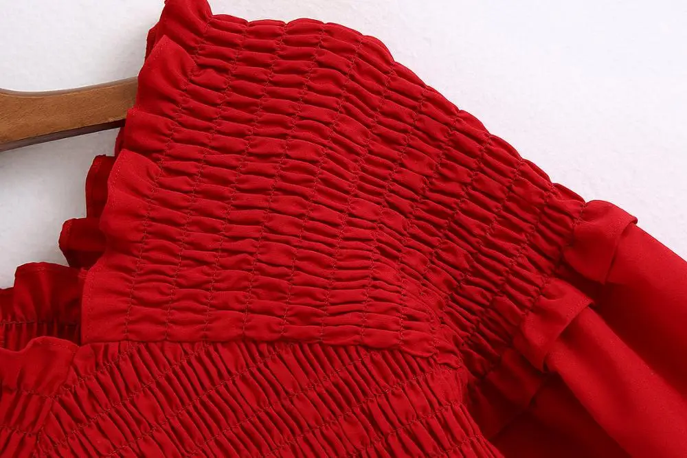 Long Sleeve Red Blouse Women Shirts Blouses Plaid Ladies Shirts Elegant Korean Blouse Women Blouse 2020 Feminine Blouse