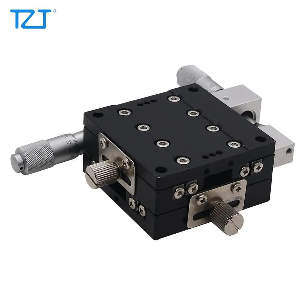

TZT 60*60mm XY Axis Manual Displacement Platform Trimming Station Linear Stage Sliding Table XYR60-R-30