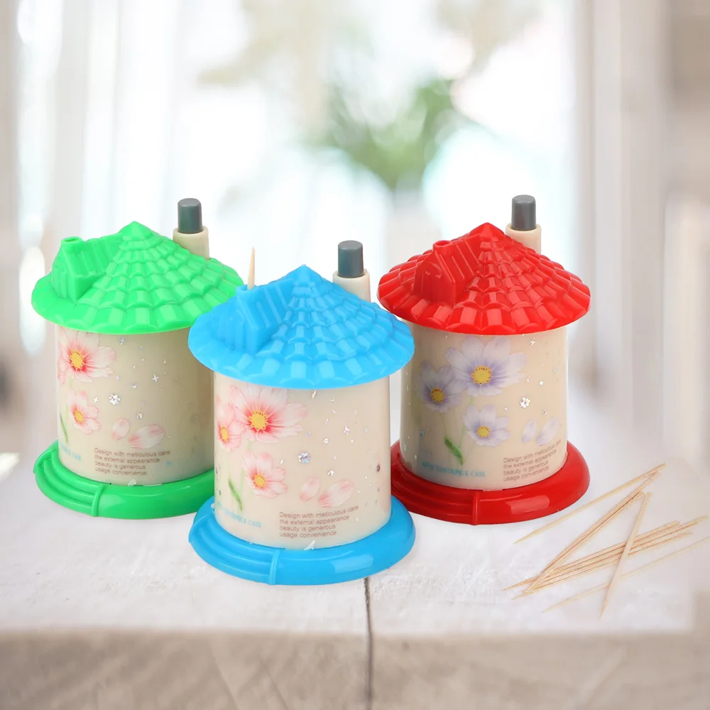 Творческий зубочистка коробка Автоматическая Подставка Для Зубочисток