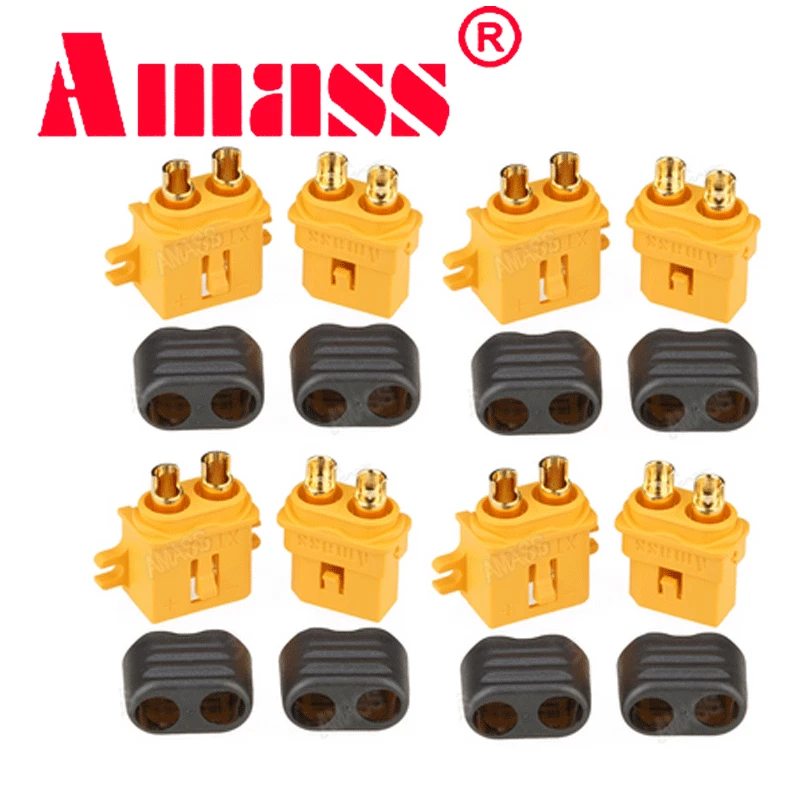 10 x Amass XT60 + XT30U XT60U XT90 S MR60 MR30 XT60PW XT90PW XT30PW AS150 XT150 P MR30PB MT30 MT60 коннектор (5 пар)|Детали и