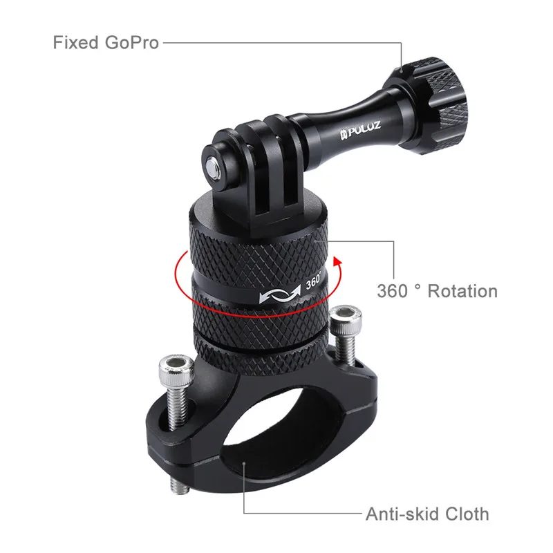 PULUZ Bicycle Bike Handlebar Rack Adapter Mount for GoPro Hero 5 4 Session 3+ 2 1 Xiaoyi II 4K SJ6000 SJ5000 SJ4000 | Электроника
