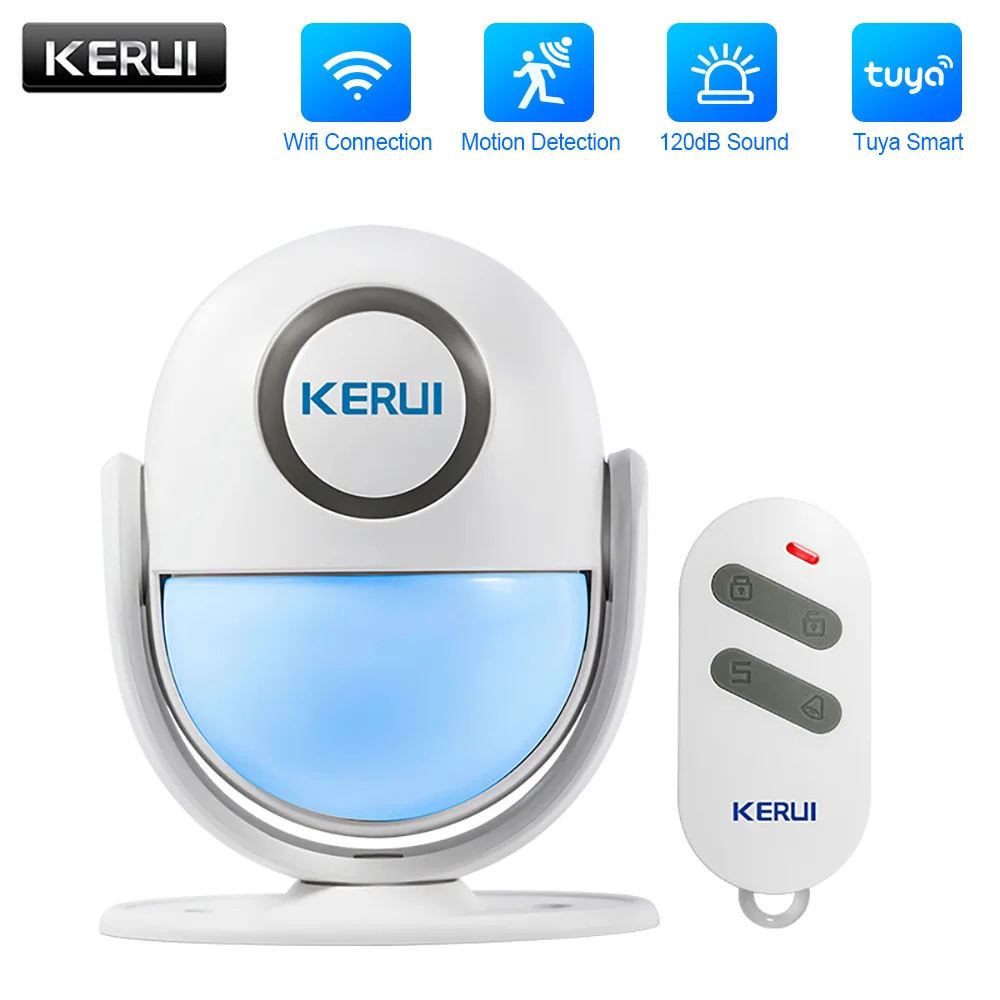 KERUI WP7 WIFI сигнализация движения система Tuya умное приложение управление 120 дБ
