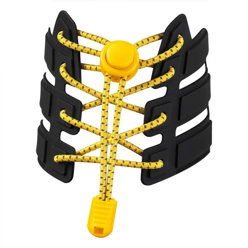 Светоотражающие эластичные ленивые шнурки без галстука эластичный замок