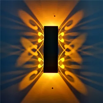 Modern LED Wall Lights 2W 6W Wall Sconce Lamps AC85-265V For Home Living Room bedroom Batteryfly Decoration Lighting Fixture