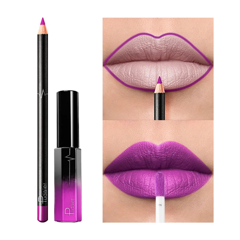 

Pudaier 36-Colors Matte Lipliner Labiales Larga Duracion Nude Lipstick Pen Christmas Makeup Combined Cosmetic Gift for Women
