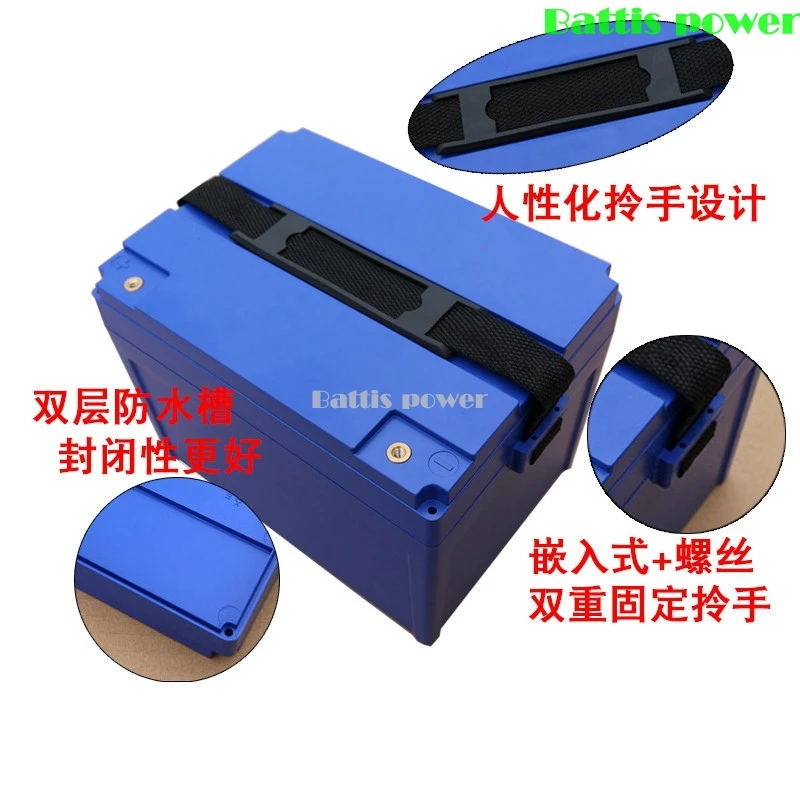 Водонепроницаемый Литий-железо-фосфатный аккумулятор 12 в 100 ач с системой BMS для