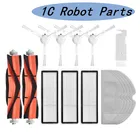 Моющиеся аксессуары для пылесоса Xiaomi Mijia 1C Mi Robot Vacuum Mop STYTJ01ZHM, основная щетка, боковая щетка, Hepa фильтр, ткань