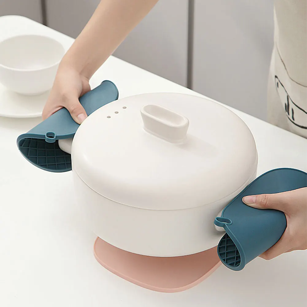 

4pcs 16cm Silicone Mat Cup Coasters Multifunctional Round Heat Resistant Non-slip Pot Holder Table Placemat Kitchen Accessories