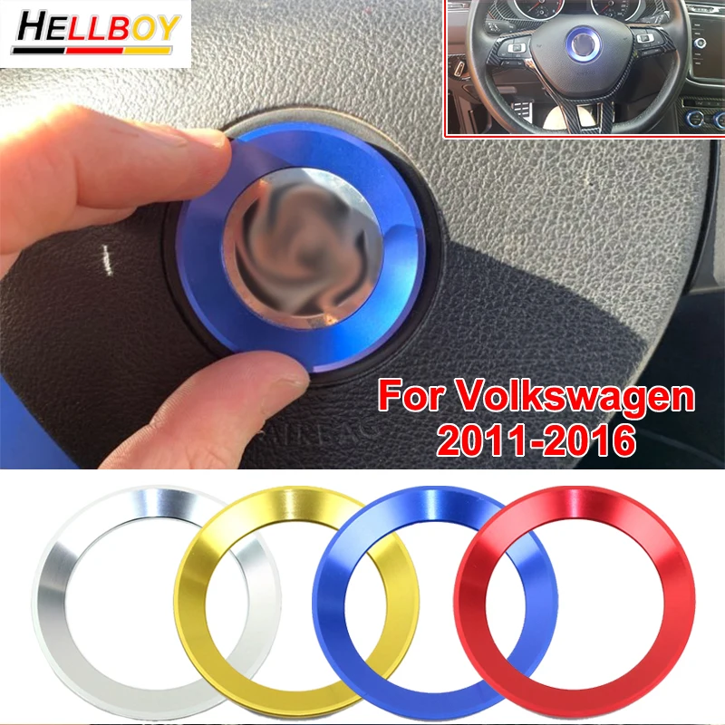 

Car Styling Decoration Ring Steering Wheel Emblems Trim Sticker For VW GOLF 7 6 MK6 MK7 POLO Volkswagen Passat B6 B7 CC Interior