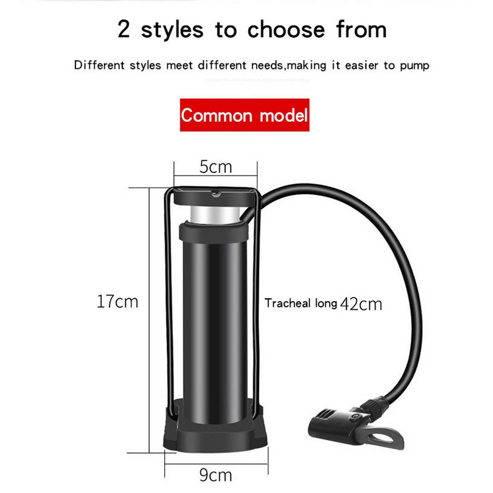 Насос для мотоцикла и велосипеда с манометром портативный напольный воздушный