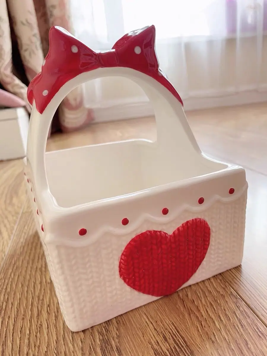 Керамическая декоративная коробка для хранения милая форма сувениры будущей