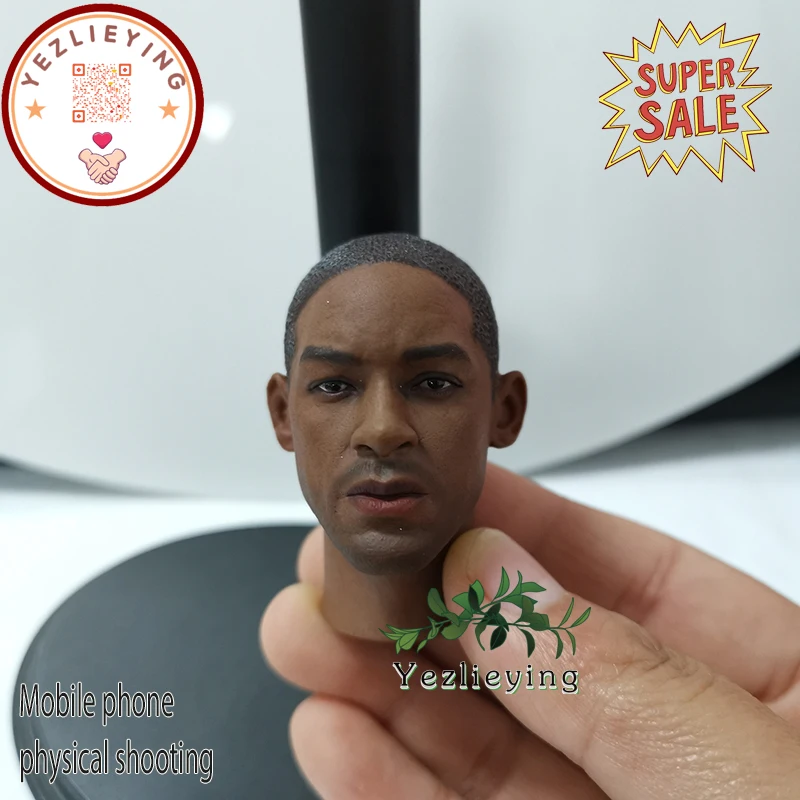 Масштаб 1/6 экшн-фигурка Уилл Смит черный человек/Мужская голова скульптурная