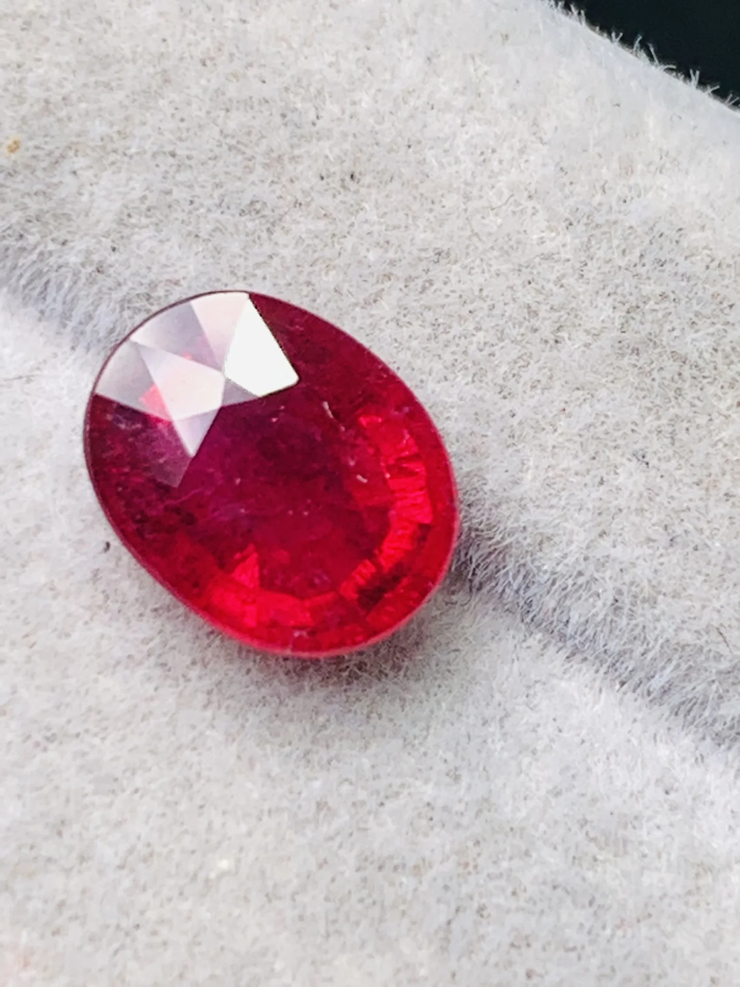 Pure natural tourmaline loose stone Red luster Oval pendants rings accessories gem jewelry bijoux femme  edelstenen natuurlijke