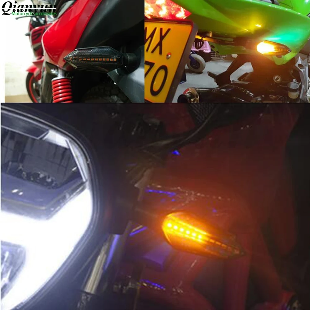 Сигнальные огни мотоцикла 12В светодиодный сигнальный мигатель фонарь для KAWASAKI