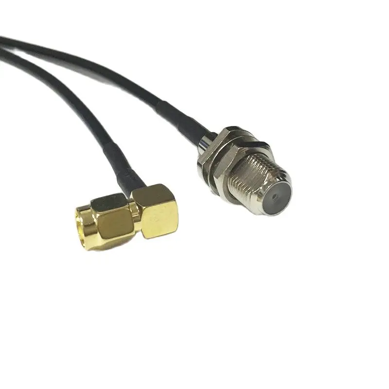 Новый модем коаксиальный кабель RP-SMA штекер правый угол переключатель F женский