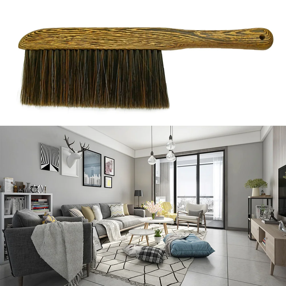 Anti-Static Brush Dust Removing Broom Bed Home Sweeping Soft Multifunctional Sandalwood Handle Cleaning Plastic Mini | Дом и сад