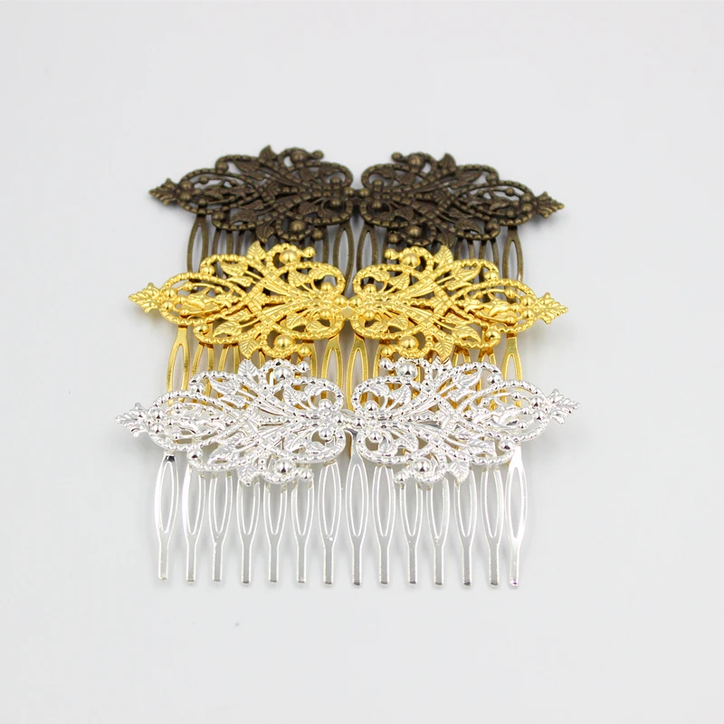 Женская Винтажная заколка-гребень для волос, с 14 зубцами, 55 х95 мм