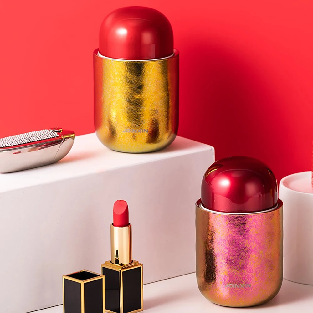 

Lipstick Pure Titanium Vacuum Thermos Cup Water Bottle Insulated Cup Lipstick Mug 180Ml Hot Cold Vacuum Flask Christmas Gift