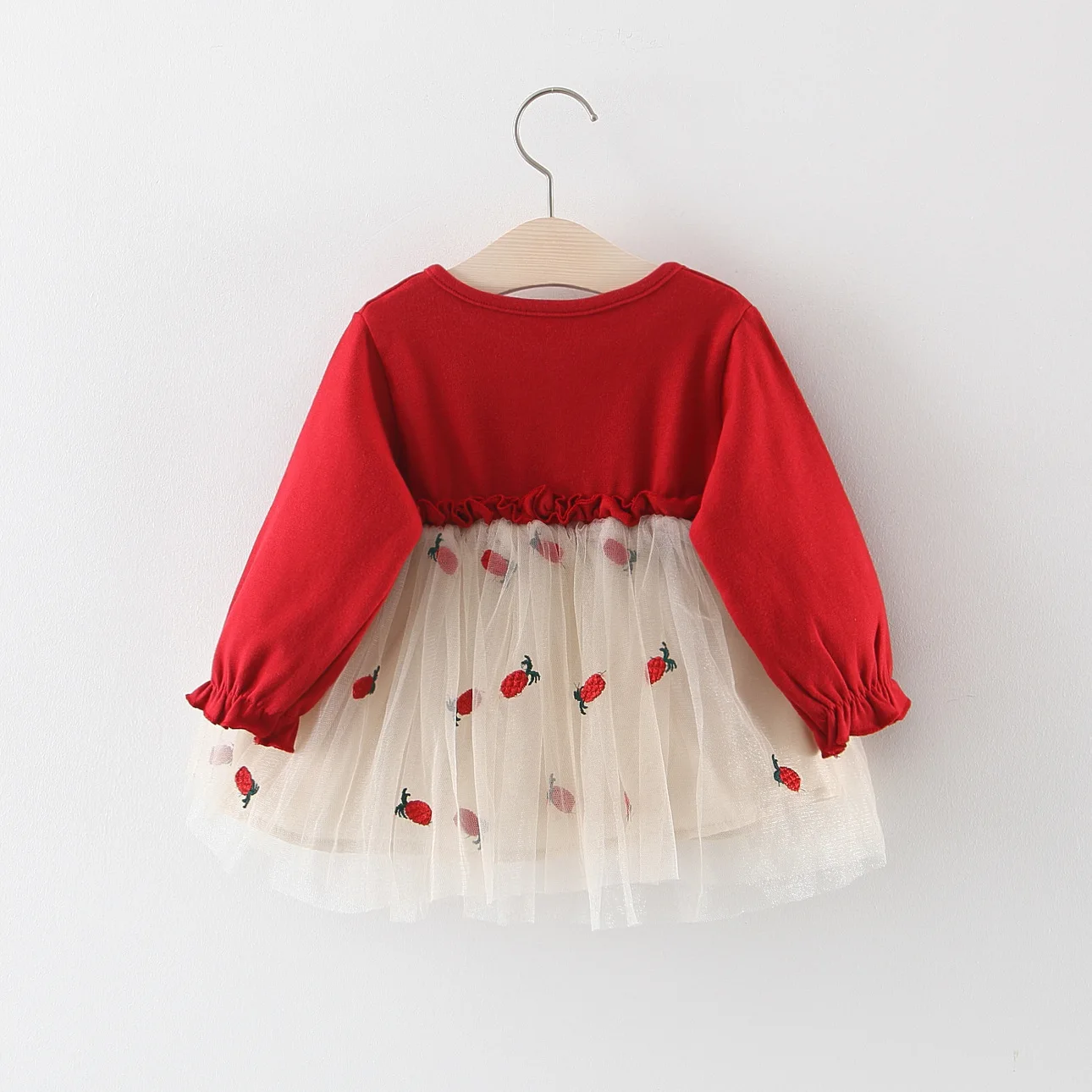 

Baby Girl 6M-24M Dress Long Sleeve Infant Dress Pineapple Embroideried Spring 2020 Baby Girls Clothing