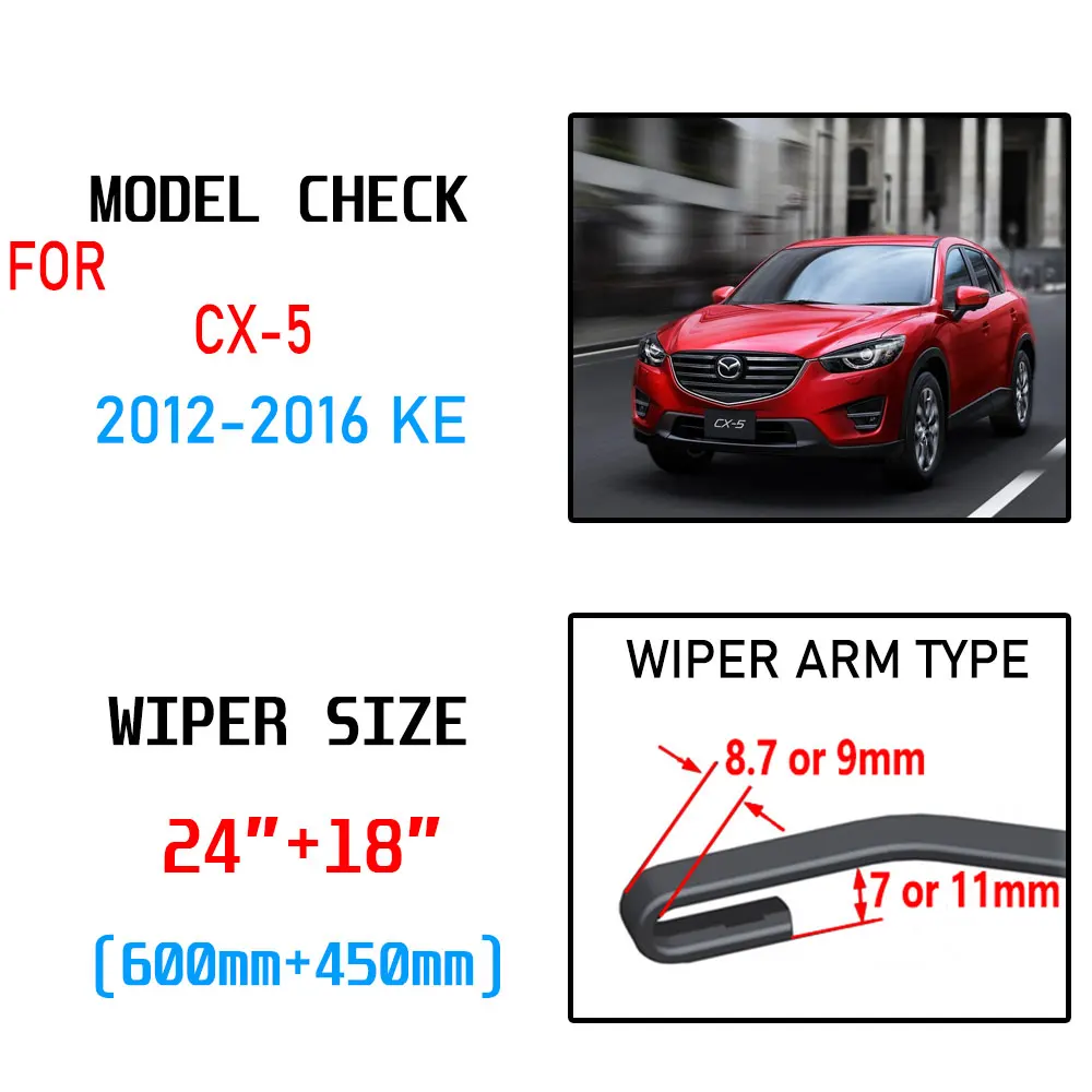 Щетки стеклоочистителя для Mazda CX 5 2013 2014 2015 2016 KE CX5 MK1|Стеклоочистители| |