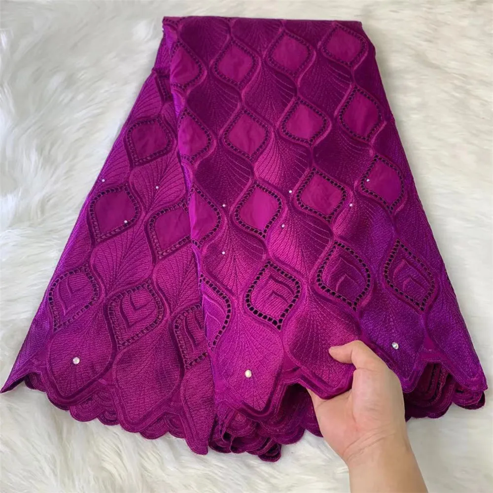 

2021 Latest Nigerian Swiss Lace High Quality Swiss Voile Lace In Switzerland Dry Cotton African Lace Fabric For Wedding Dress