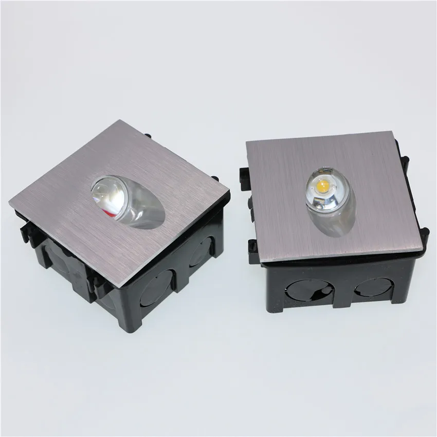 Настенный светильник светодиодный лестница 3 Вт квадратный Встраиваемый