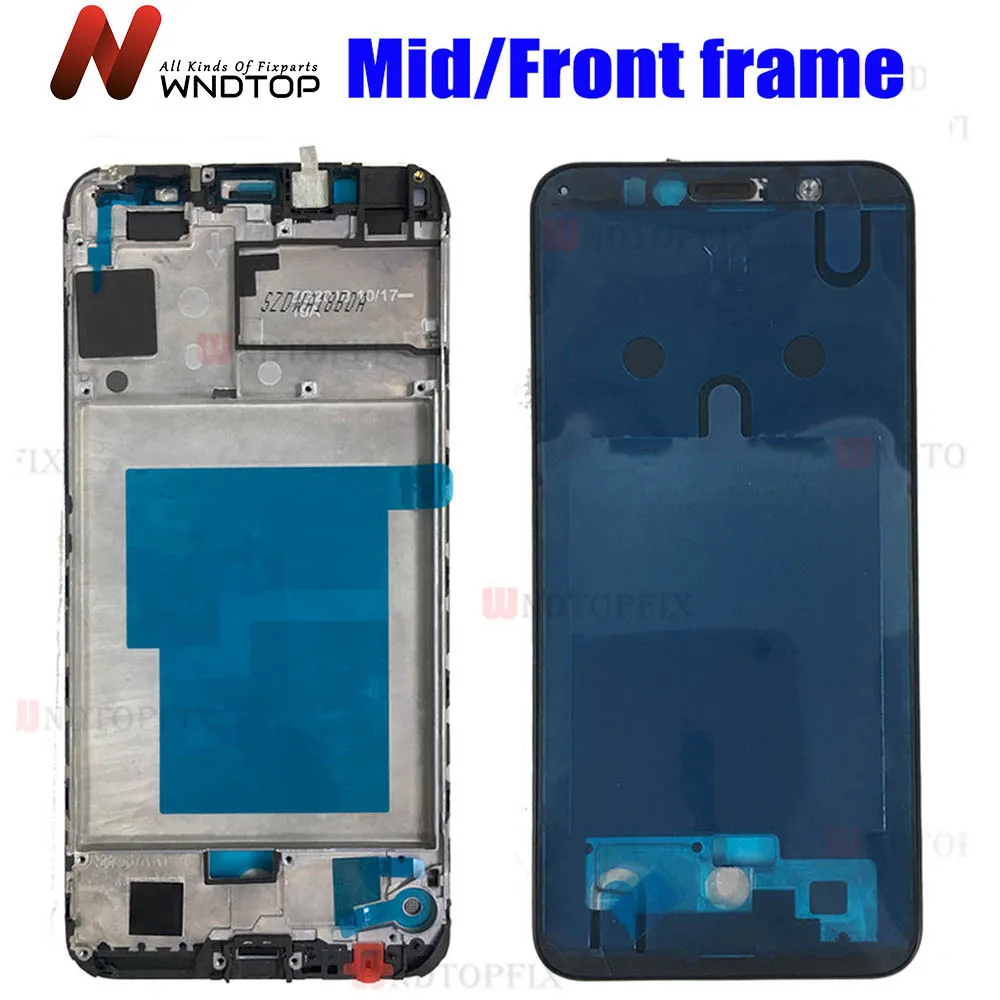 

Новинка для Huawei Y6 2018 передняя рамка средняя рамка Корпус Honor 7A Pro Лицевая панель корпус для Huawei Y6 Prime 2018 передняя рамка