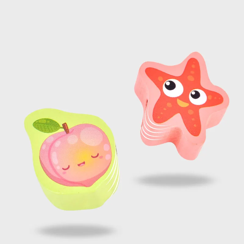 Игрушка Woo Деревянные игрушки для девочек и мальчиков фигурки животных фрукты из