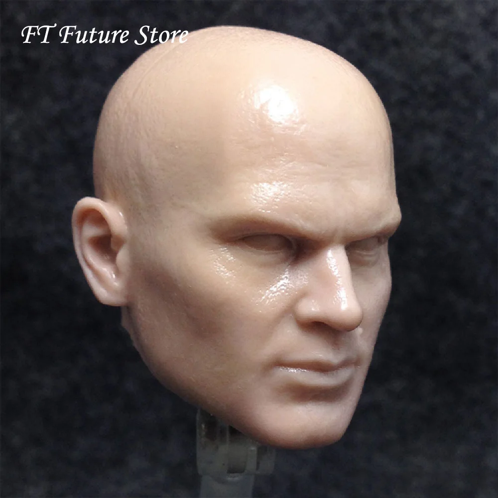 

Un-painted 1/6 Scale Male FPS Hitman Timothy Olyphant Head Sculpt Carving Model Figure Accessory for 12'' Body