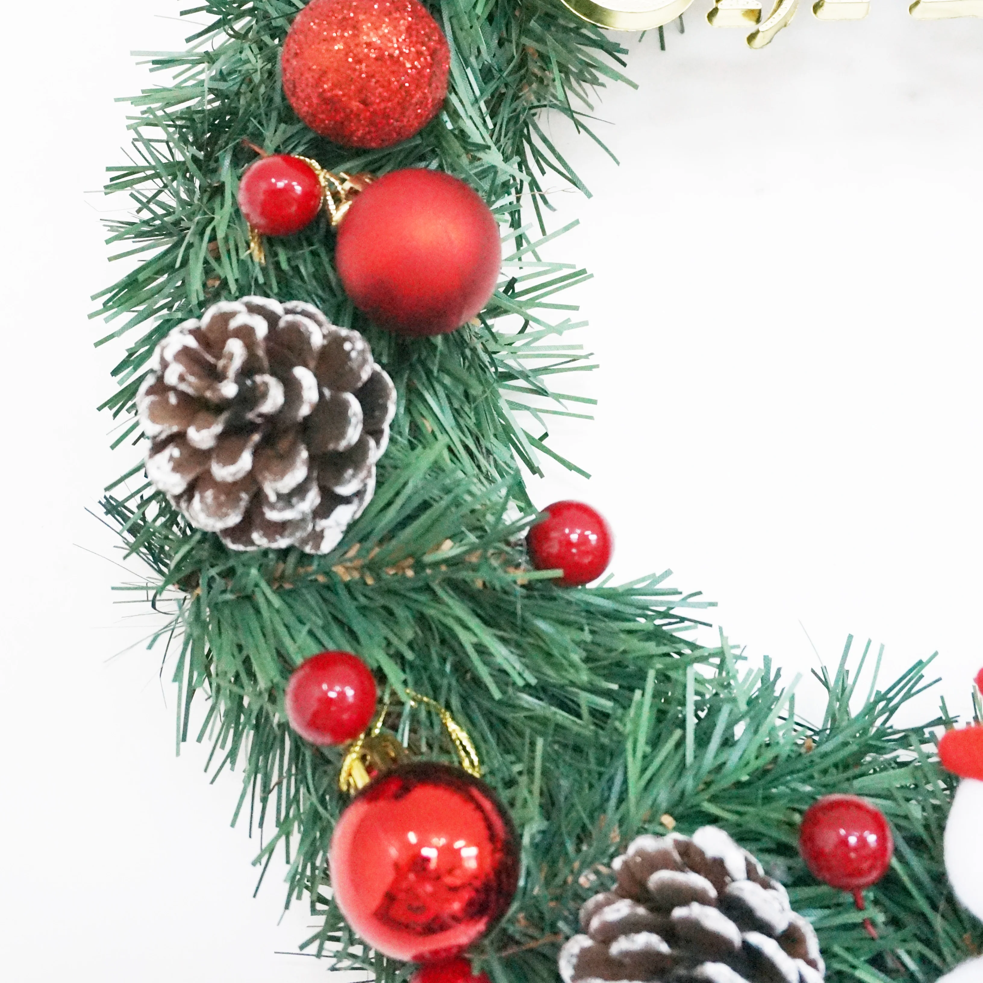 Подвесная гирлянда Рождественский венок настенное окно свадьба вечеринка новый