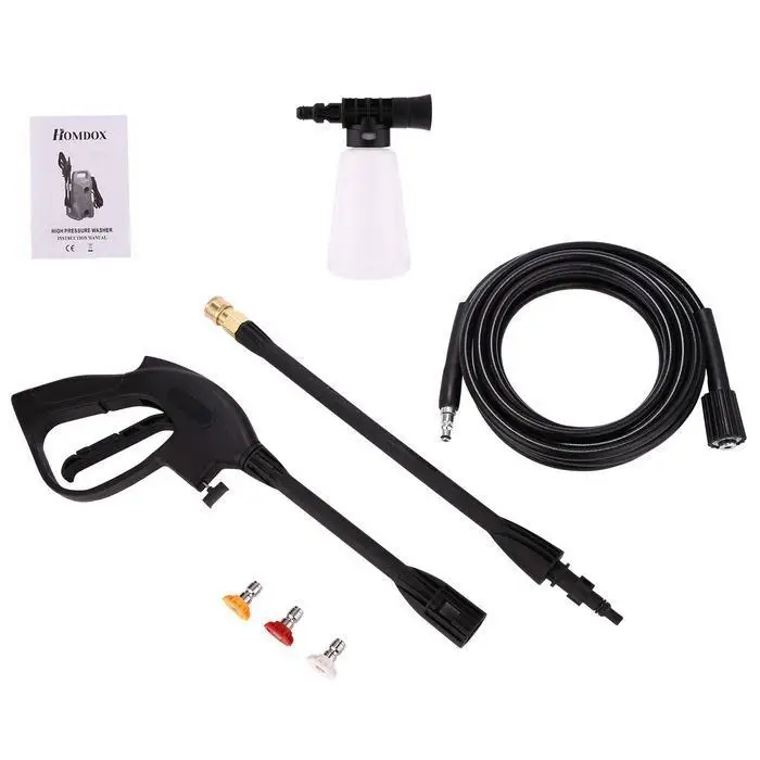 1400W 105Bar Electric High Pressure Cleaner Household Cleaning Machine | Дом и сад