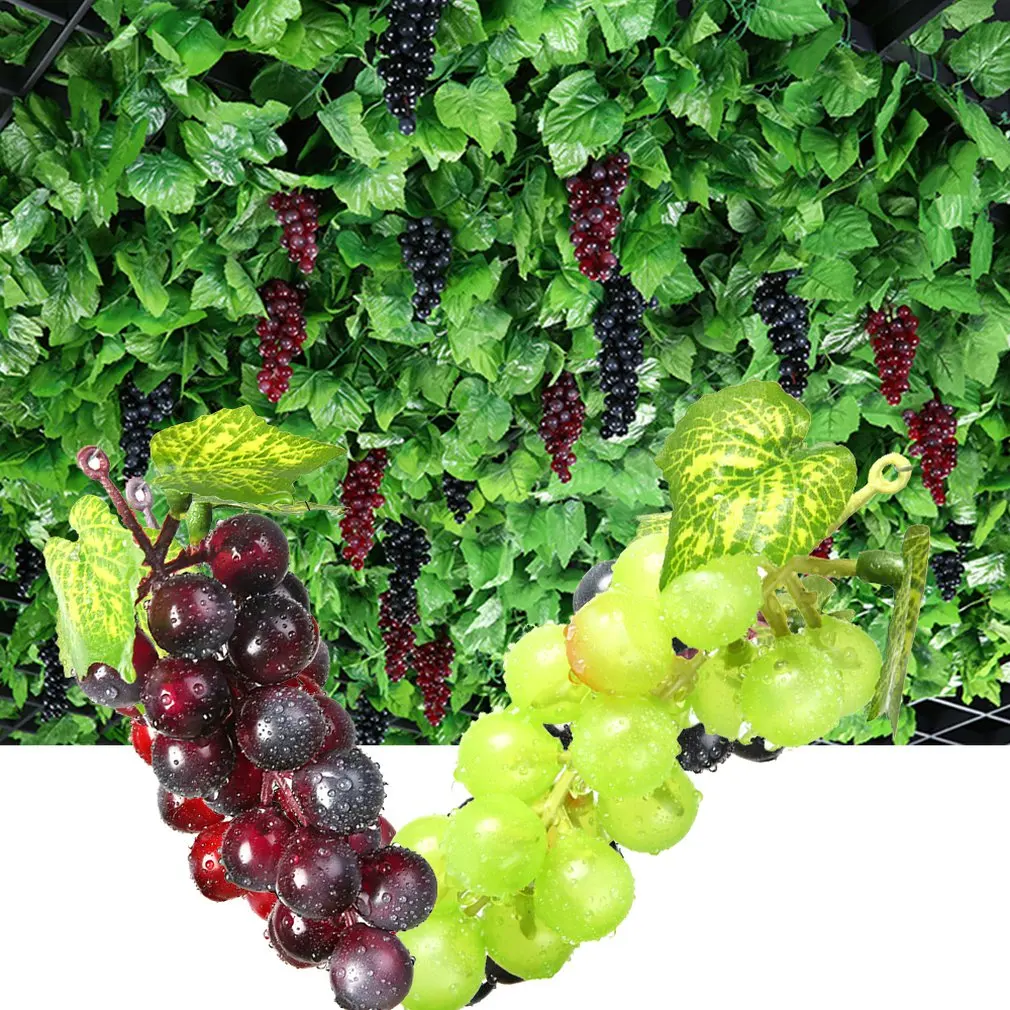 1 шт. Искусственные Фрукты Виноград пластик поддельные декоративные фрукты