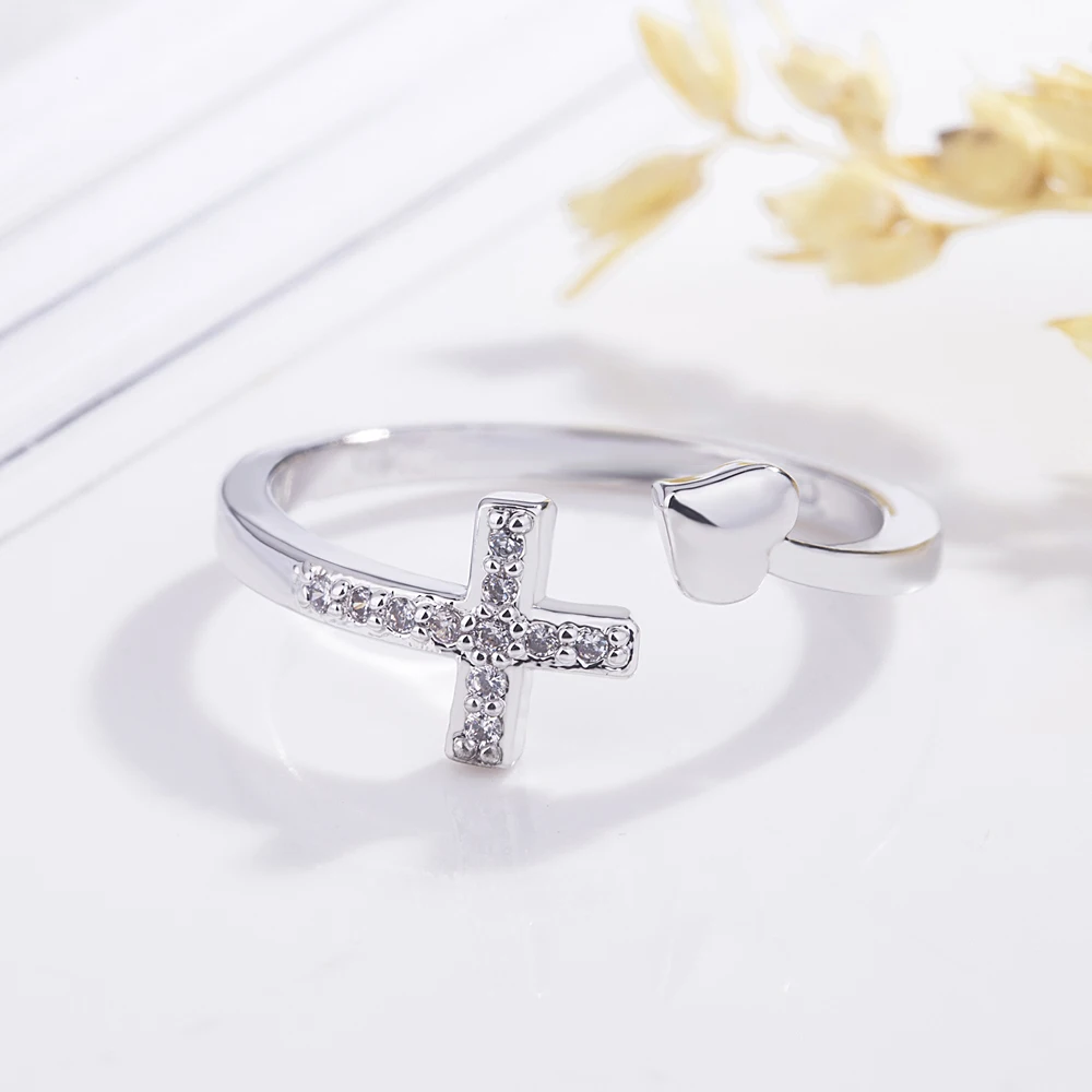 Женские Модные кольца из стерлингового серебра 925 пробы модный изменяемый Размер