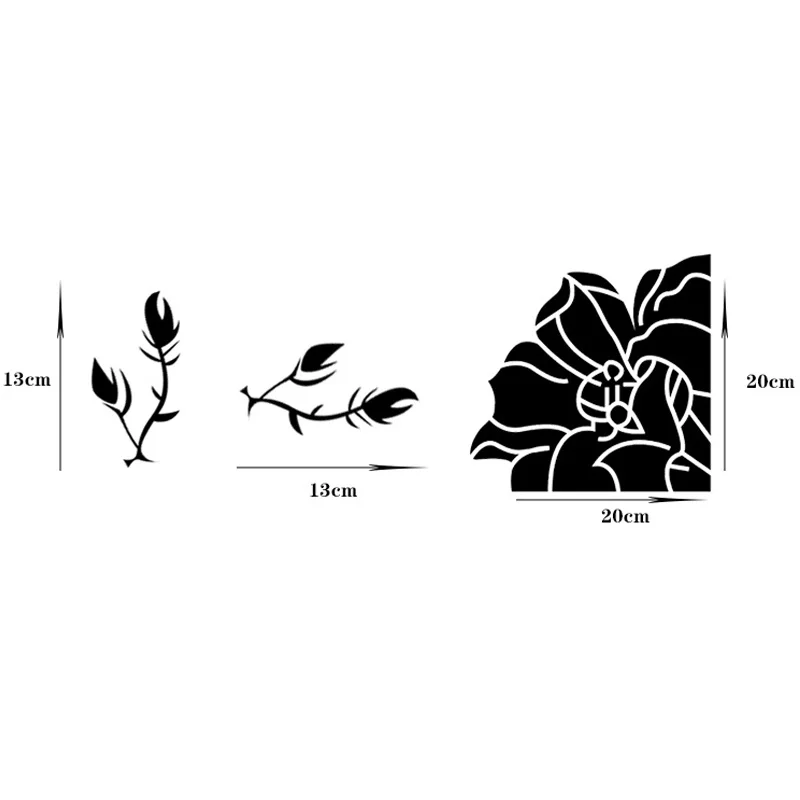 Наклейки на стену с цветами украшение для холодильника стиральной машины