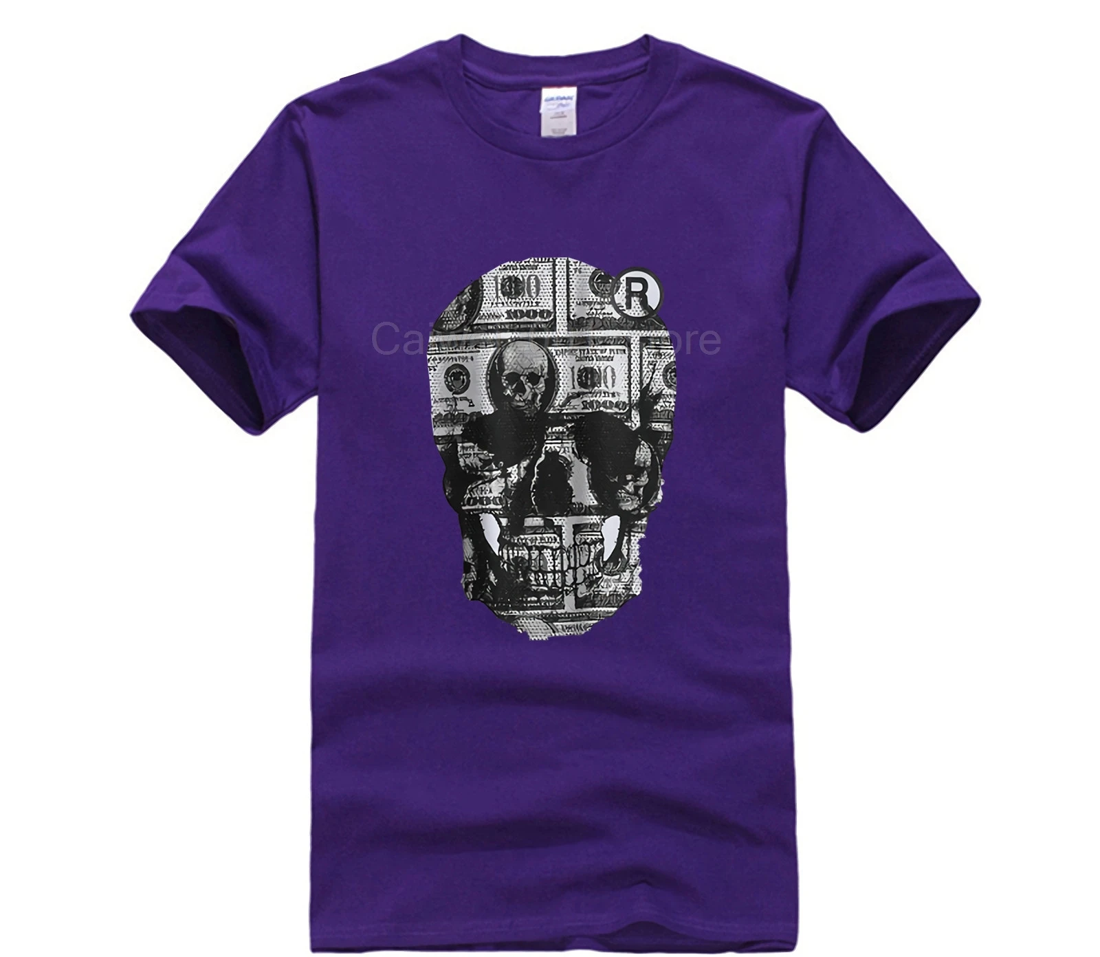 

Printed T shirt New Fashion Design Hot drilling Skulls Men's clothing Men Tops Men Printing Short Sleeve Tshirt trend