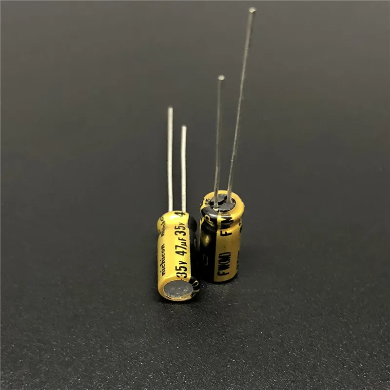 100 шт. 47 мкФ 35 в NICHICON FW серия 5Х11 мм 35в47мкф HiFi аудио конденсатор|audio capacitor|nichicon fw47uf 35v |