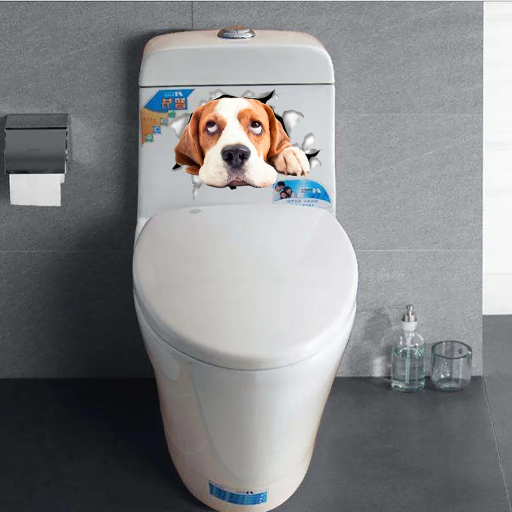 

Cat Toilet Seat Sticker Bathroom Wallpaper Decal Removable PVC Wall Stickers for Home Decoration (Type-14109)