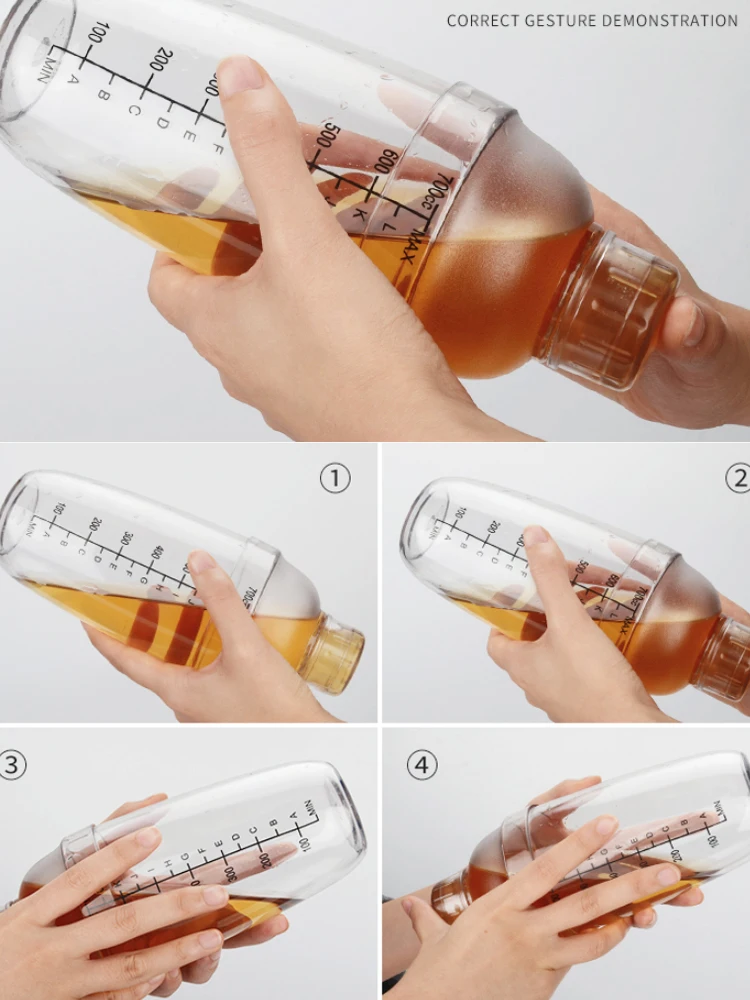 Household Plastic Cocktail Shaker 300ml/500ml/700ml/1000ml Wine Beverage Mixer Barware Bar Tools Kitchen Drink | Дом и сад