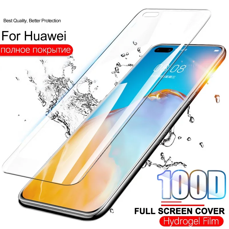 

Screen Protector For Huawei P20 Lite P30 Pro P40 P10 Pus P Smart 2019 Z Full Cover Hydrogel Film For Mate 10 20 20X 30 40 E Film