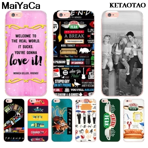 Чехлы для телефонов KETAOTAO TV Series Hot Show Friends iPhone 5 5C 5S 6S 7 8 Plus X XR XS MAX прозрачные мягкие