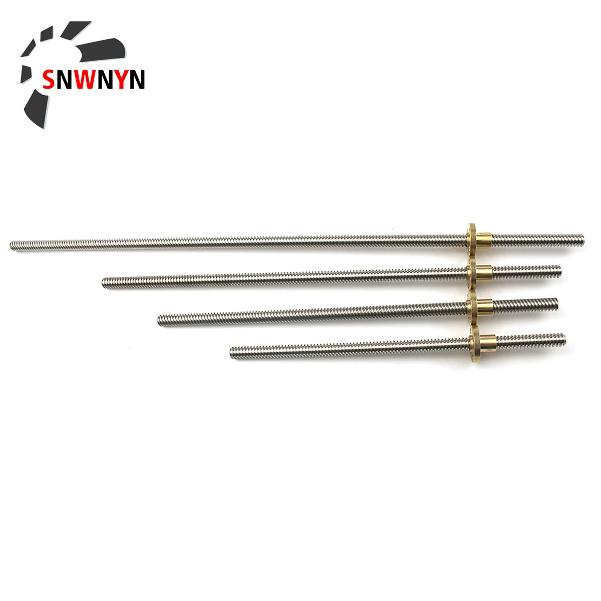 T8 Lead Screw Trapezoidal Rod Lead CNC 3D Printer 1/2/4/8/10/12/14mm Length 100mm 200mm 250mm 300mm 350mm 400mm With Copper Nuts