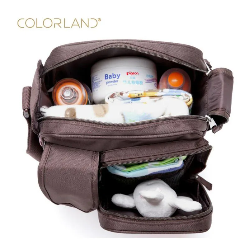 Многофункциональная сумка для мамы COLORLAND на одно плечо подгузников с изоляцией
