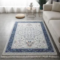 Morocco Carpet for Living Room Vintage Tassel Table Floor Mat American Style Bedroom Carpet Persian Study Room Area Rug Decor
